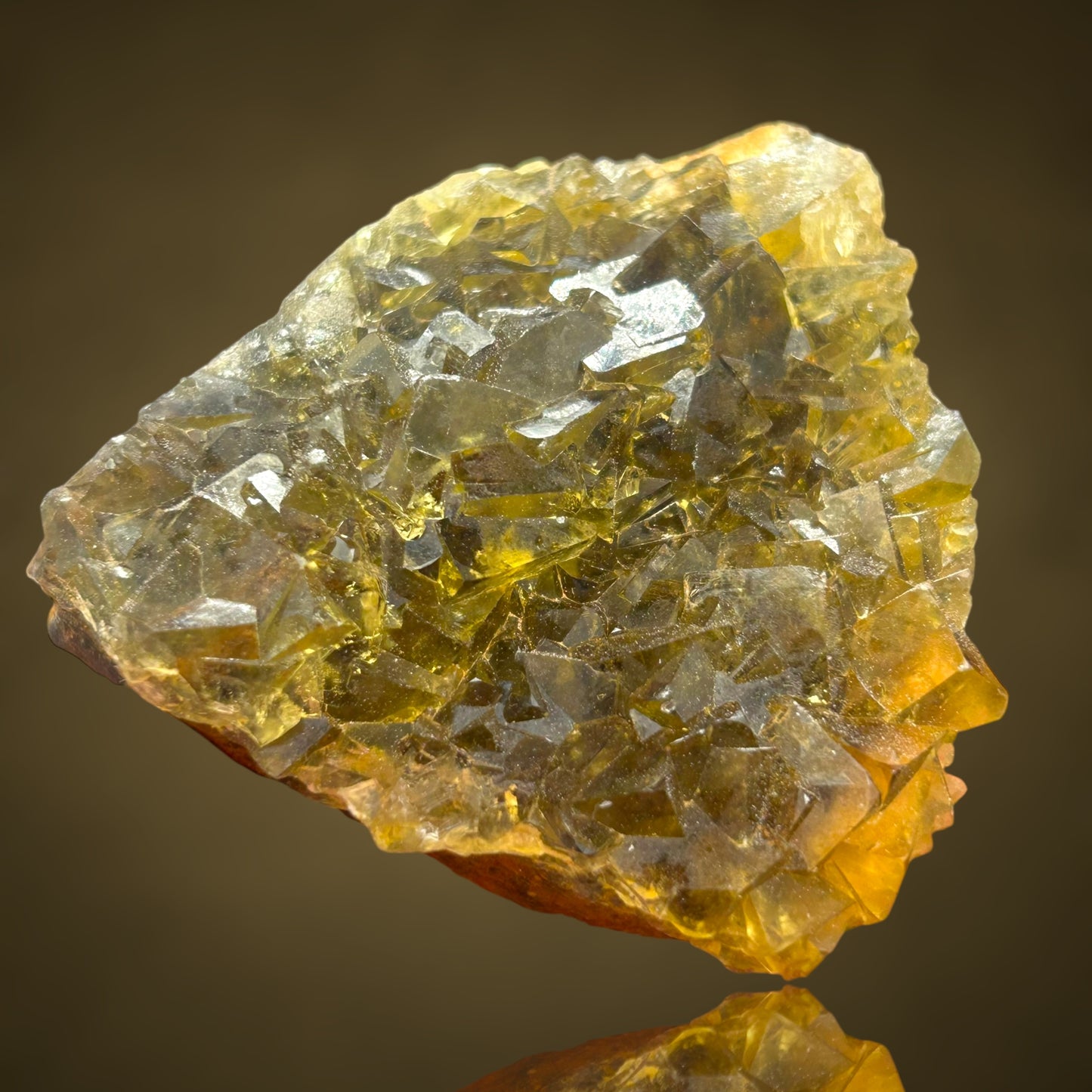 3 x Okorusu Fluorite - yellow/green/lila