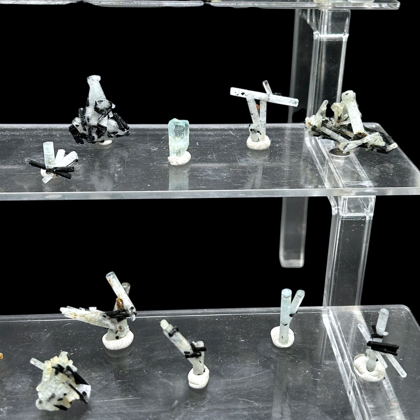 27x Aquamarine crystals and clusters - Erongo, Namibia
