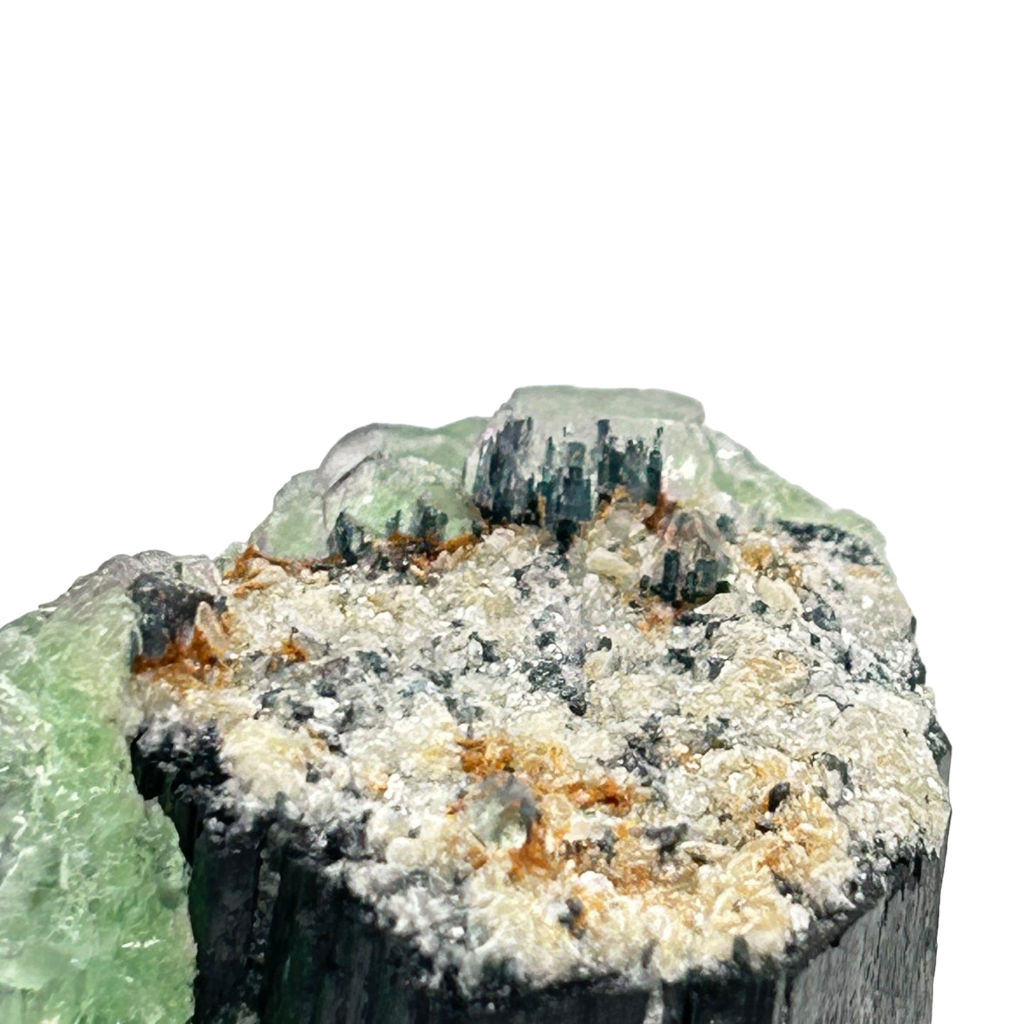 Fluorite on Schorl Tourmaline - Erongo, Namibia