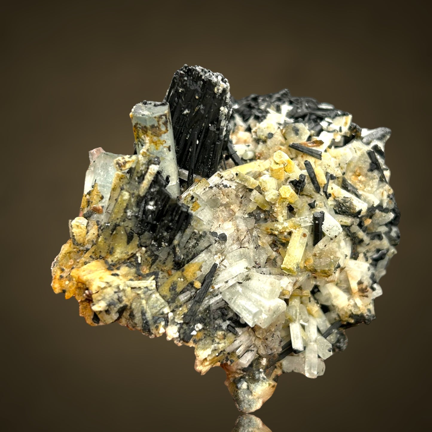 Aquamarin/e, Hyalite, Schorl Tourmaline - Erongo, Namibia