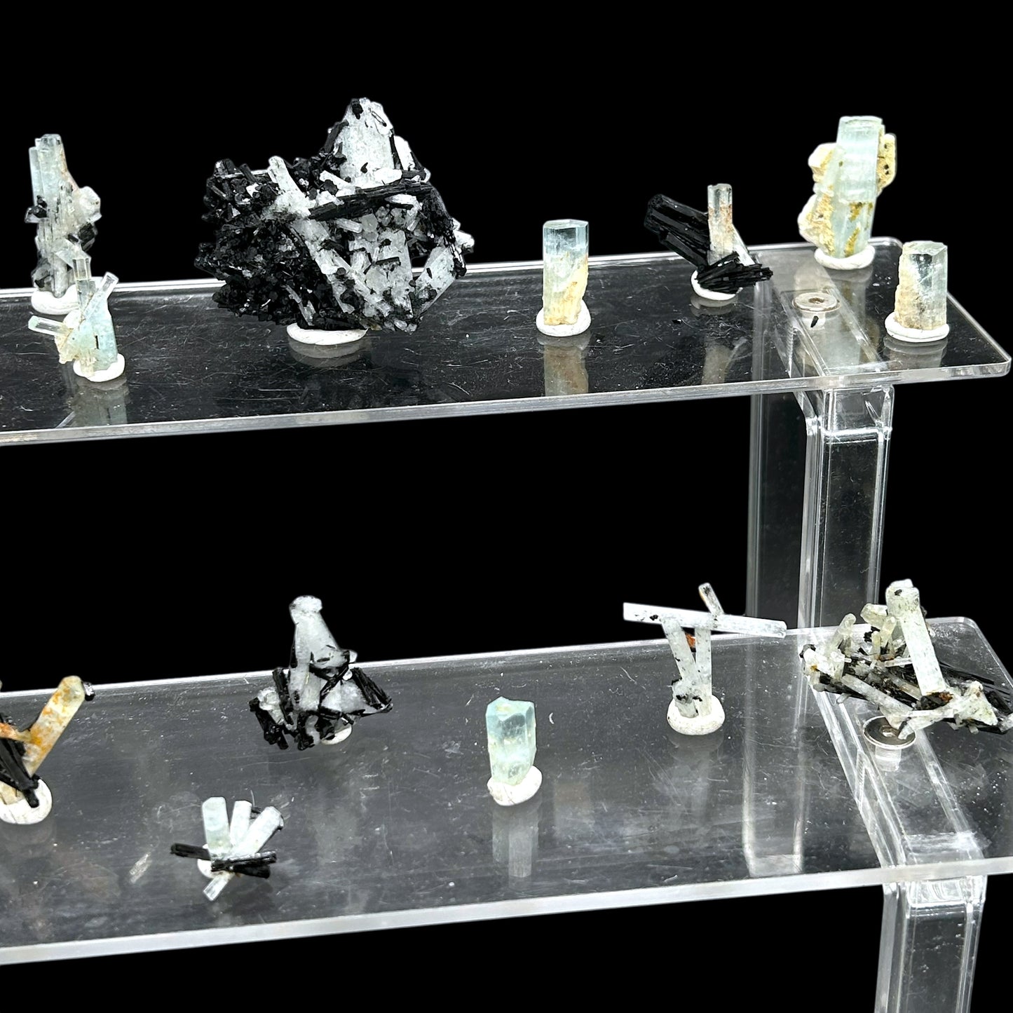 27x Aquamarine crystals and clusters - Erongo, Namibia