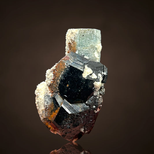 Aquamarine, Schorl, Hyalite - Erongo, Namibia