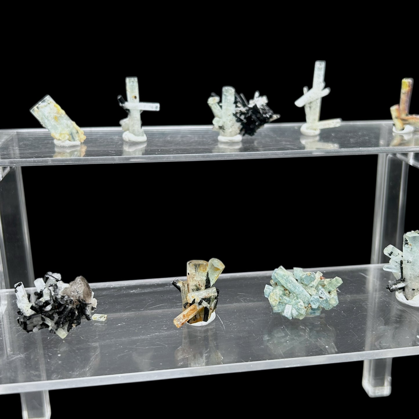18x Aquamarine cluster - Erongo, Namibia