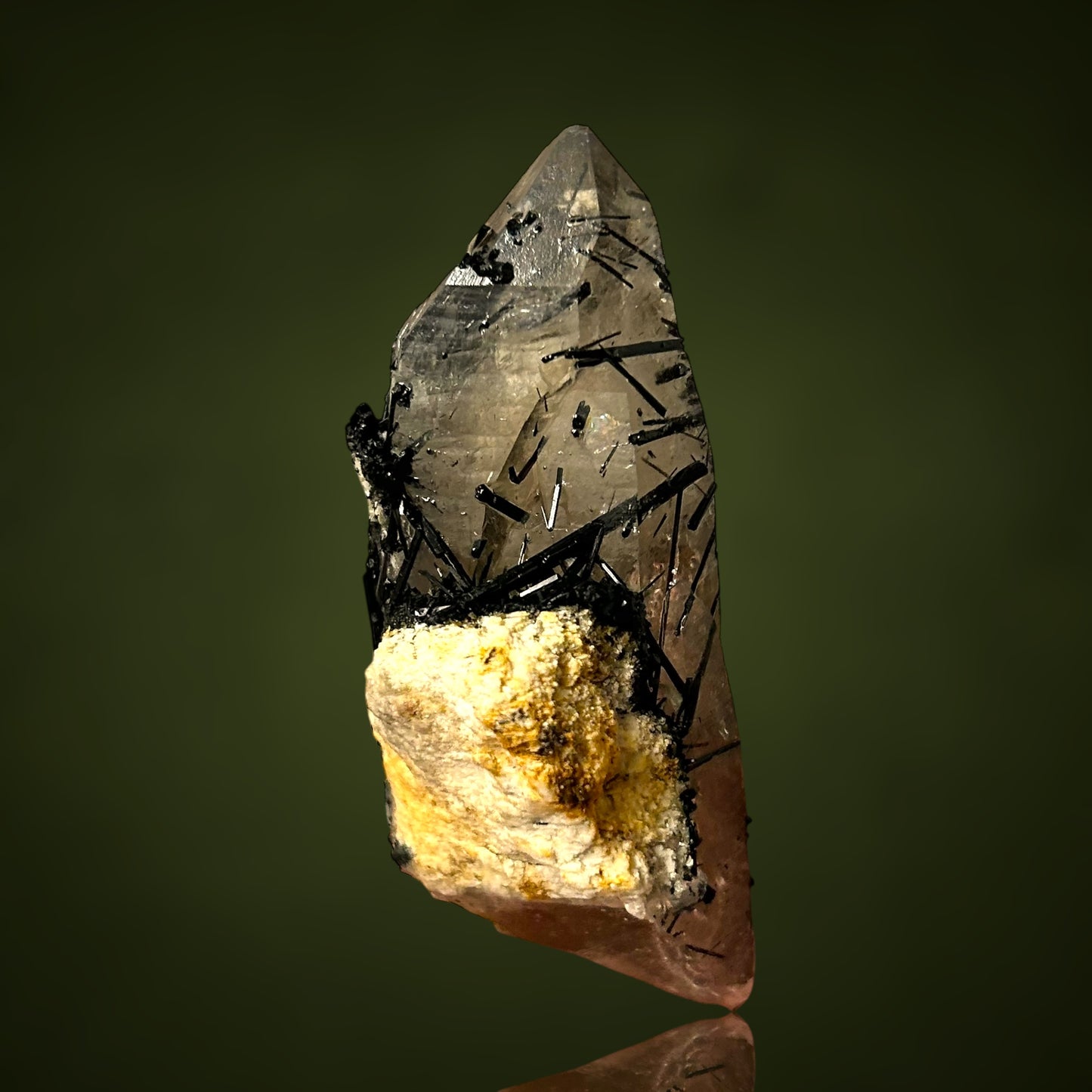 Smoky tourmaline quartz - Erongo, Namibia
