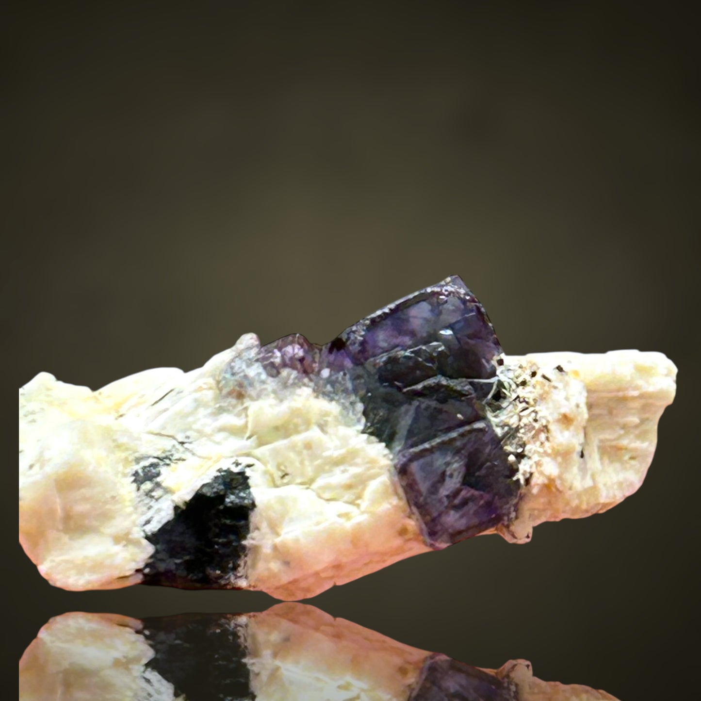 Fluorite, Feldspar - Erongo, Namibia