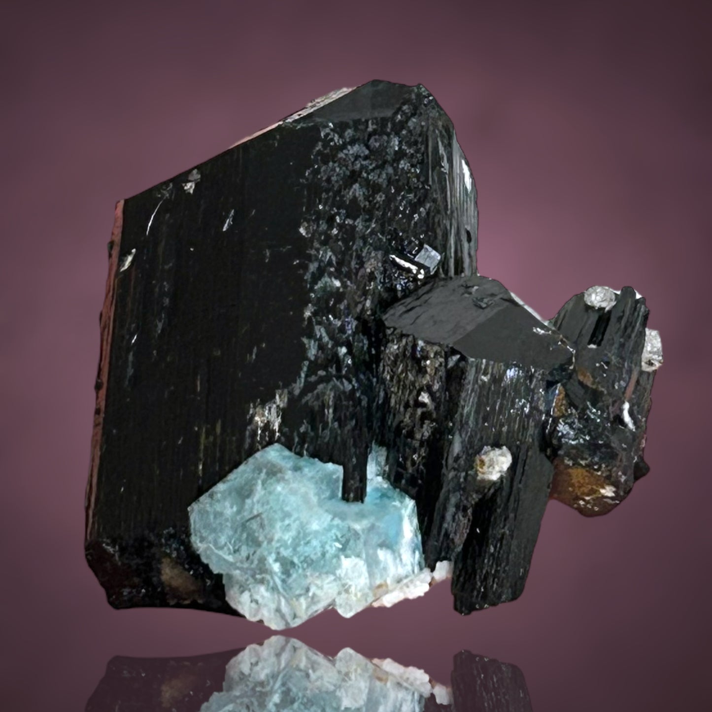 Aquamarine, Schorl Tourmaline - Erongo, Namibia