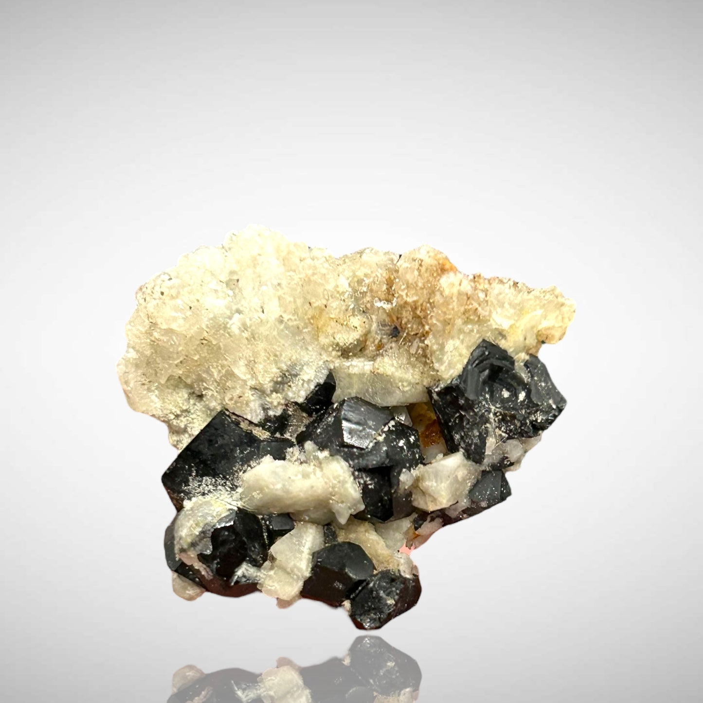 Hyalite on Schorl Tourmaline - Erongo, Namibia