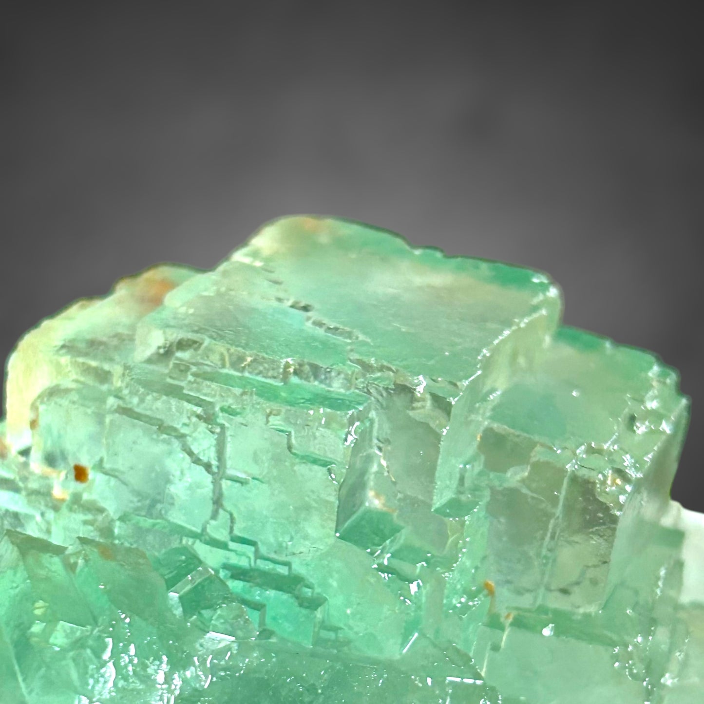 Grasgrüner Fluorit – Erongo, Namibia