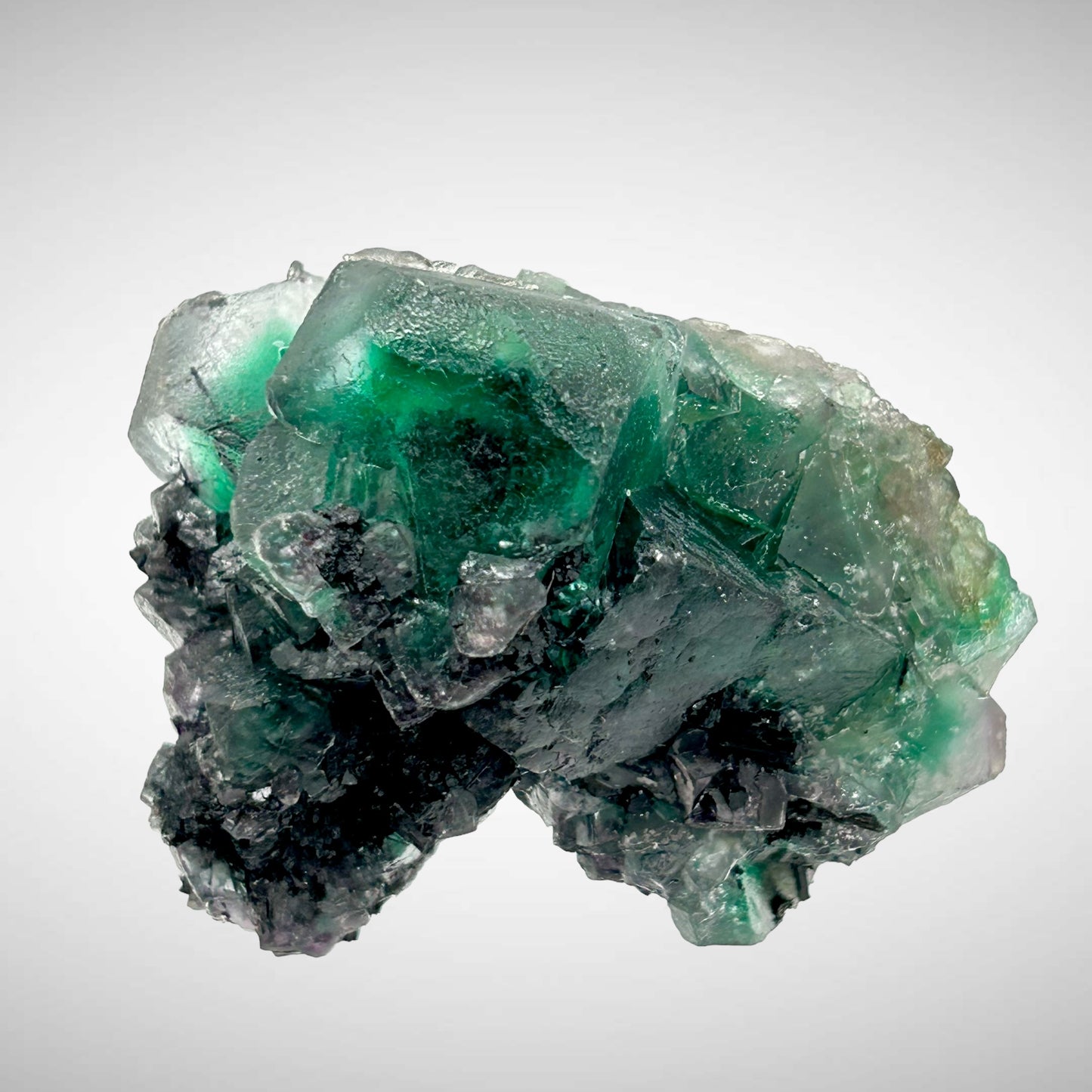 Phantom fluorite, Schorl Tourmaline - Erongo, Namibia