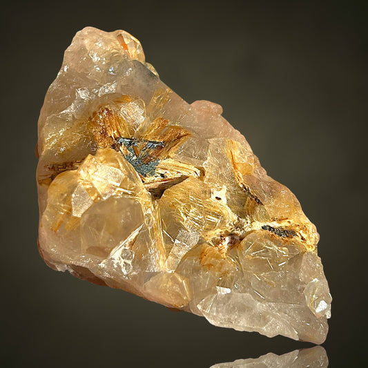Rutilated Quartz, Hematite - Novo Horizonte, Brazil