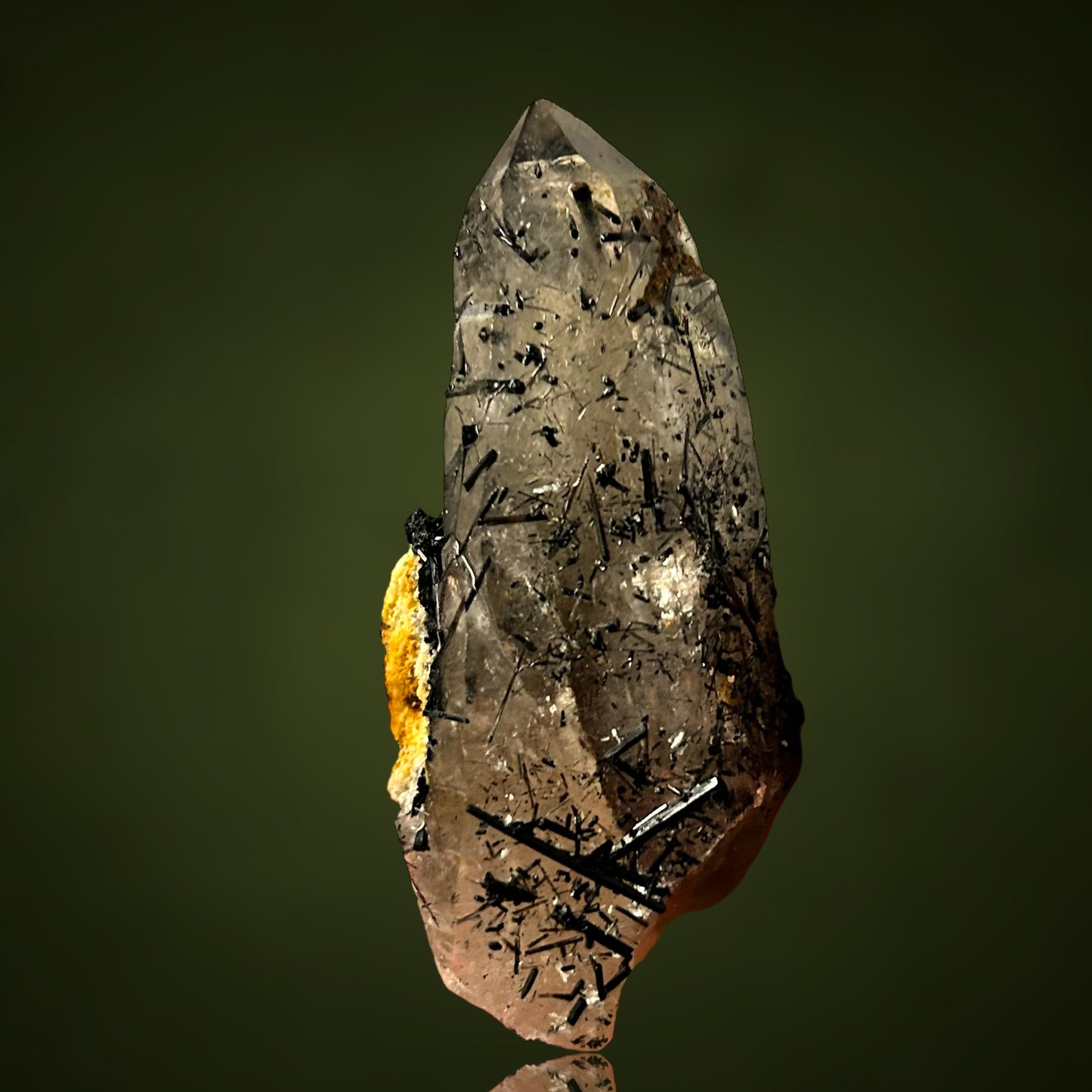Smoky tourmaline quartz - Erongo, Namibia