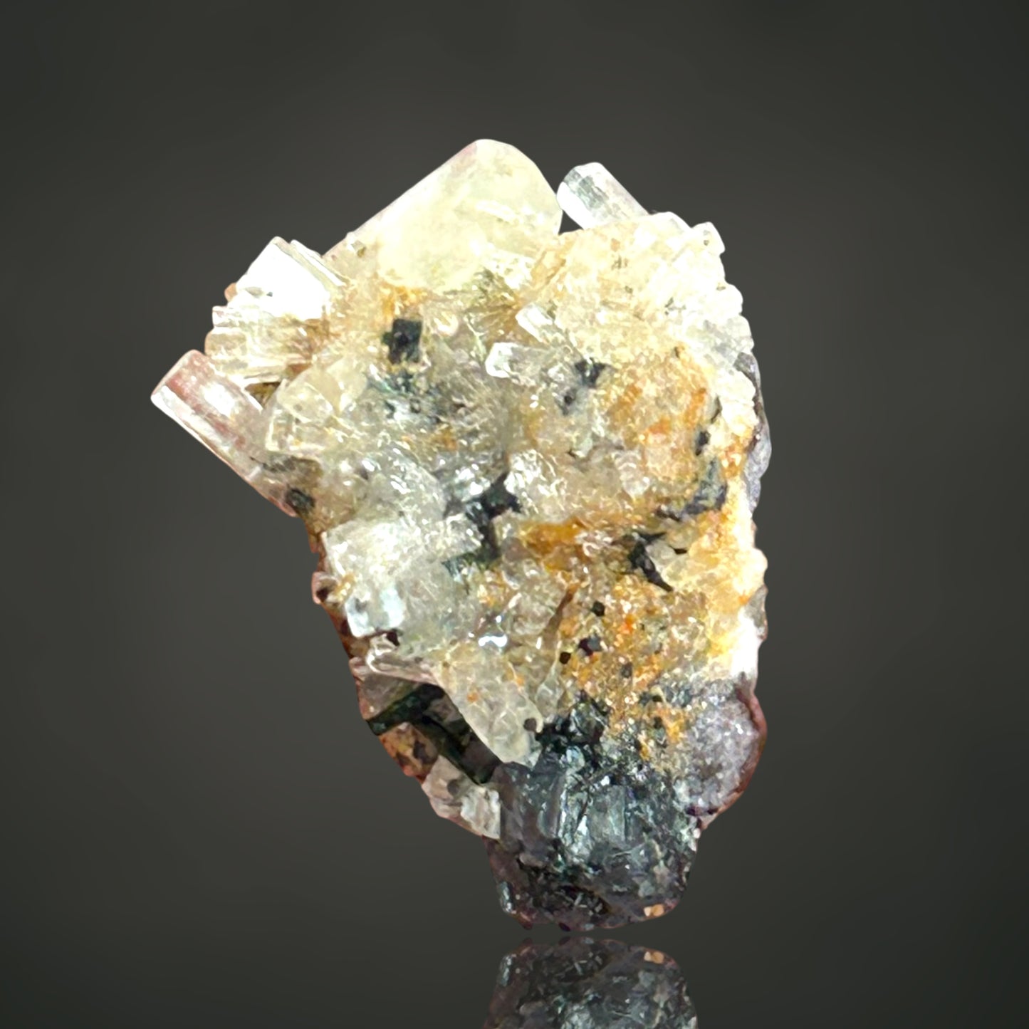 Goshenite, Fluorite - Erongo, Namibia
