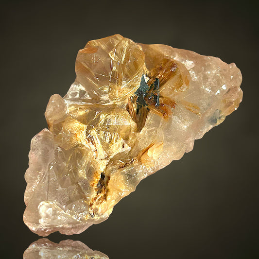 Rutilated Quartz, Hematite - Novo Horizonte, Brazil