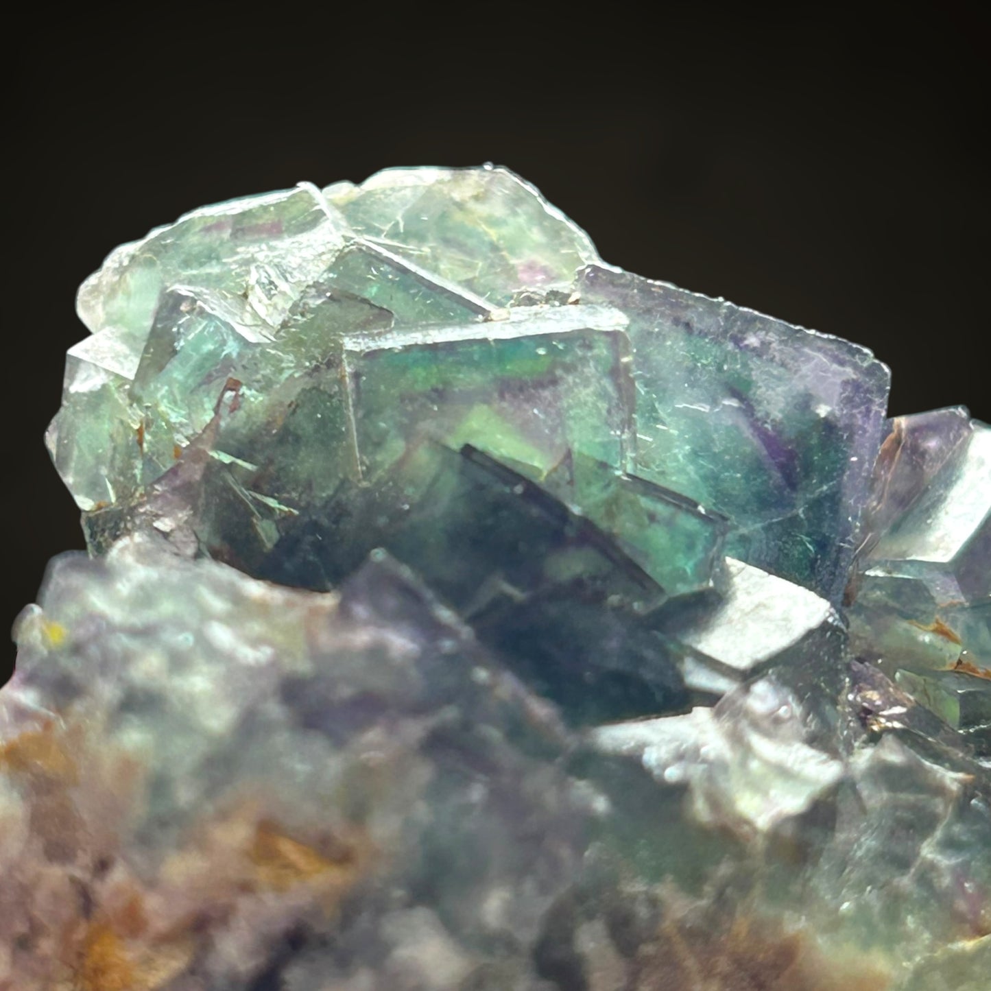 Phantom fluorite - Okorusu, Namibia