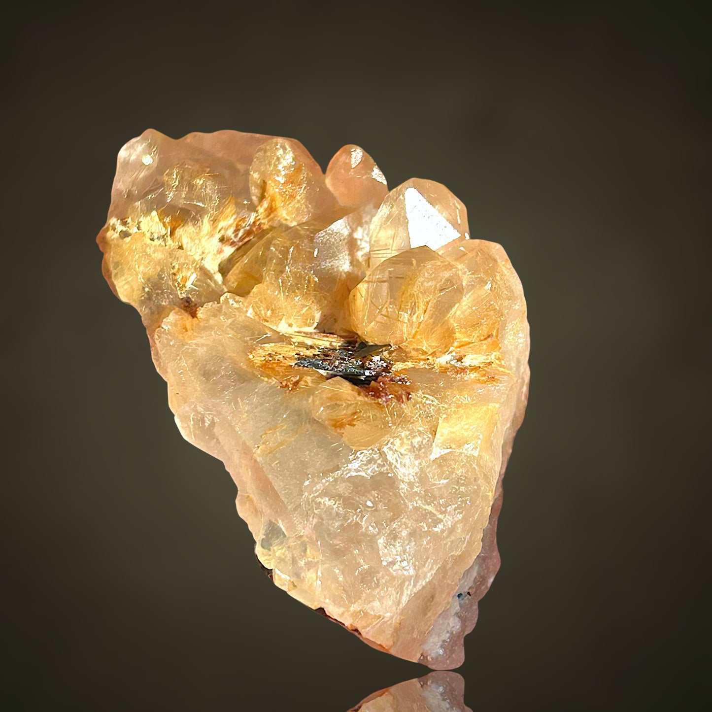 Rutilated Quartz, Hematite - Novo Horizonte, Brazil