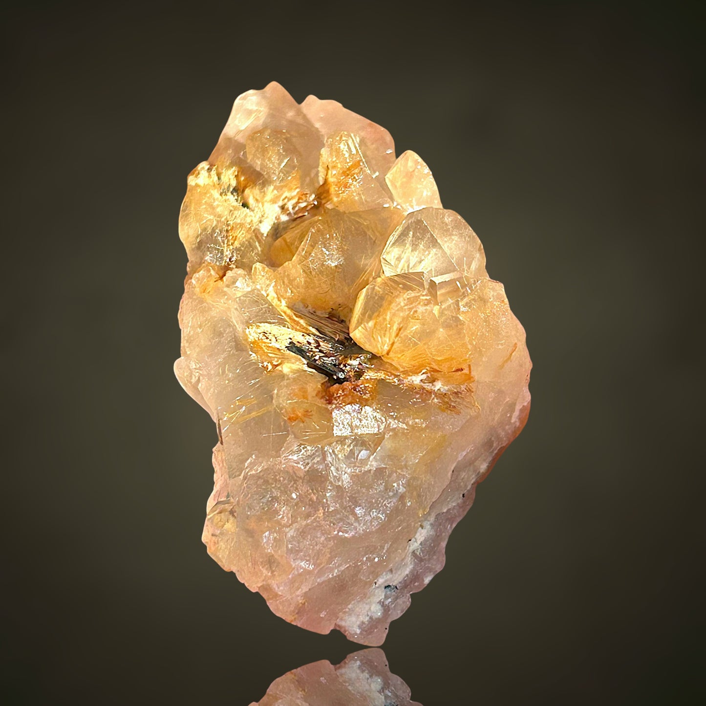 Rutilated Quartz, Hematite - Novo Horizonte, Brazil