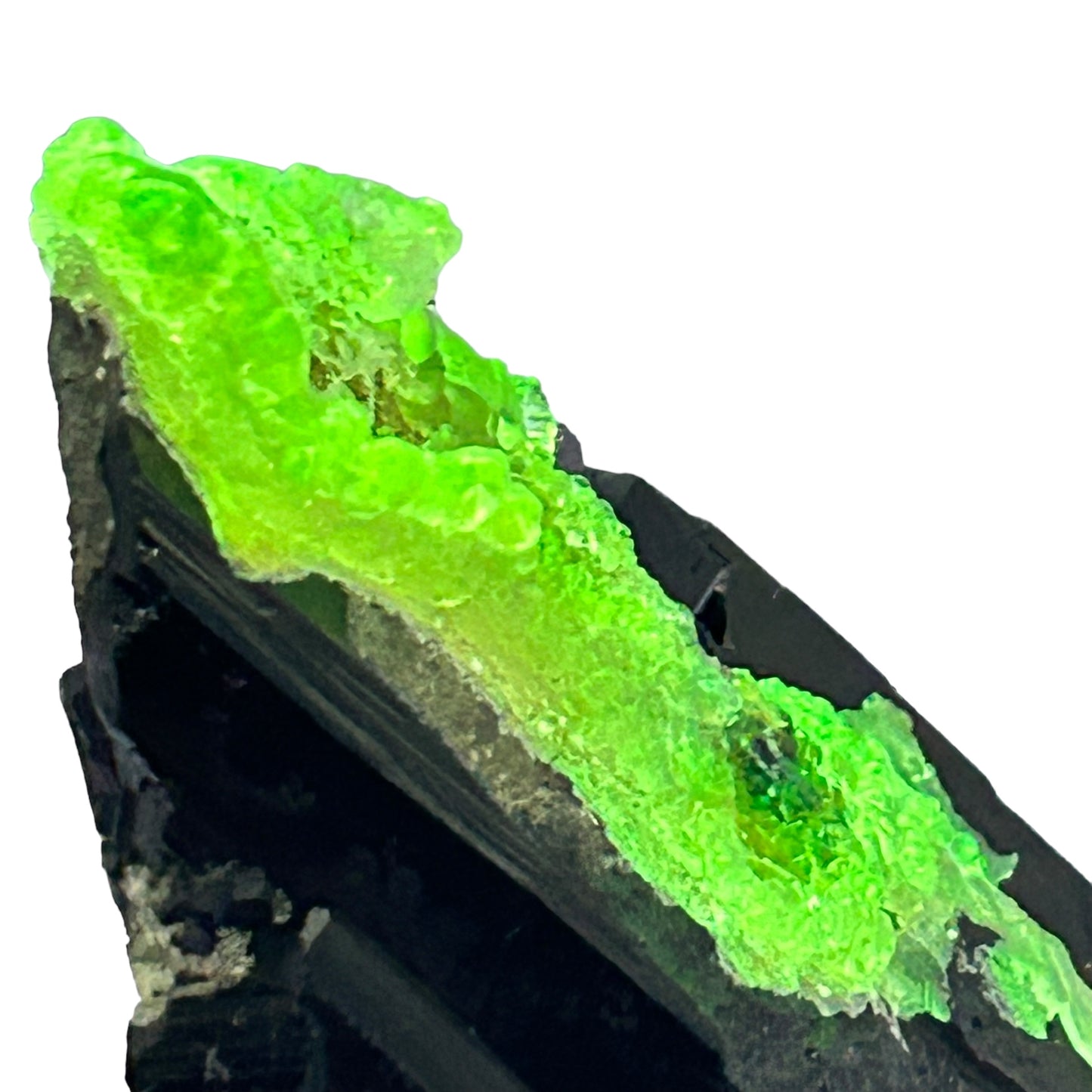 Hyalite on Schorl Tourmaline - Erongo, Namibia