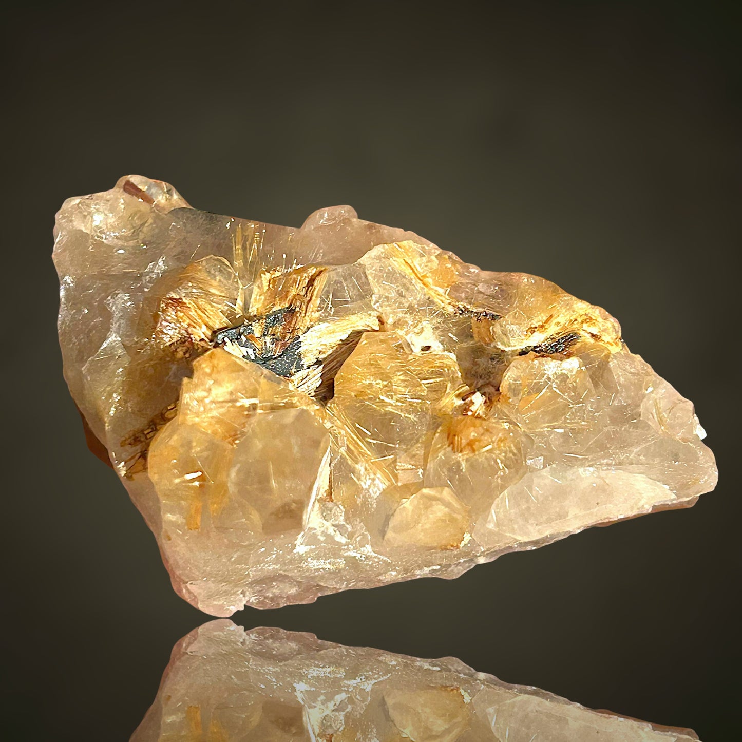 Rutilated Quartz, Hematite - Novo Horizonte, Brazil