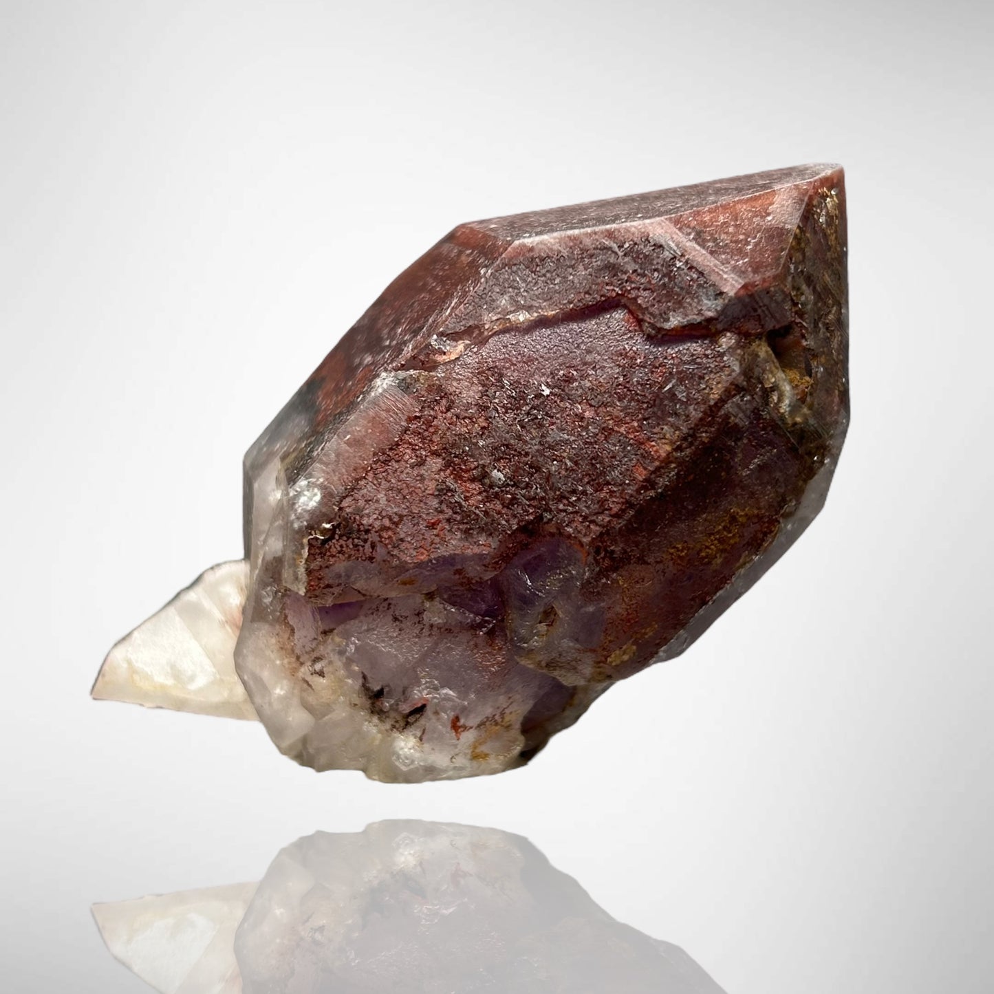 Amethystscepter with Hematite phantom - Orange River, RSA