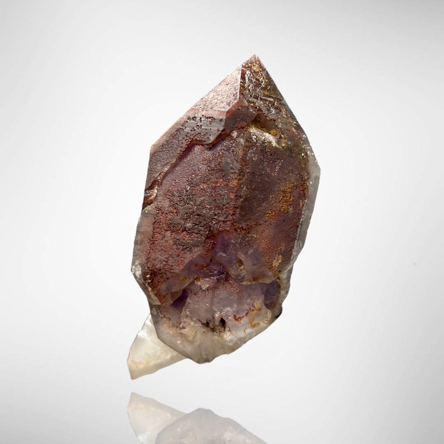 Amethystscepter with Hematite phantom - Orange River, RSA