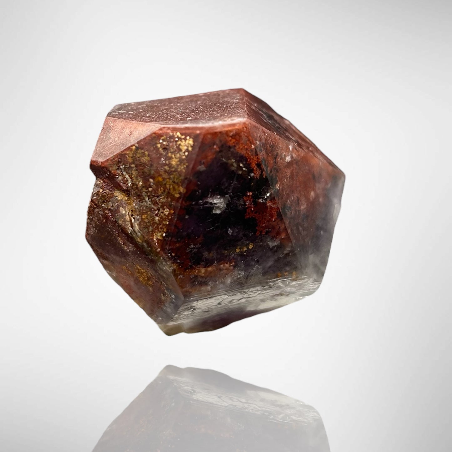 Amethystscepter with Hematite phantom - Orange River, RSA