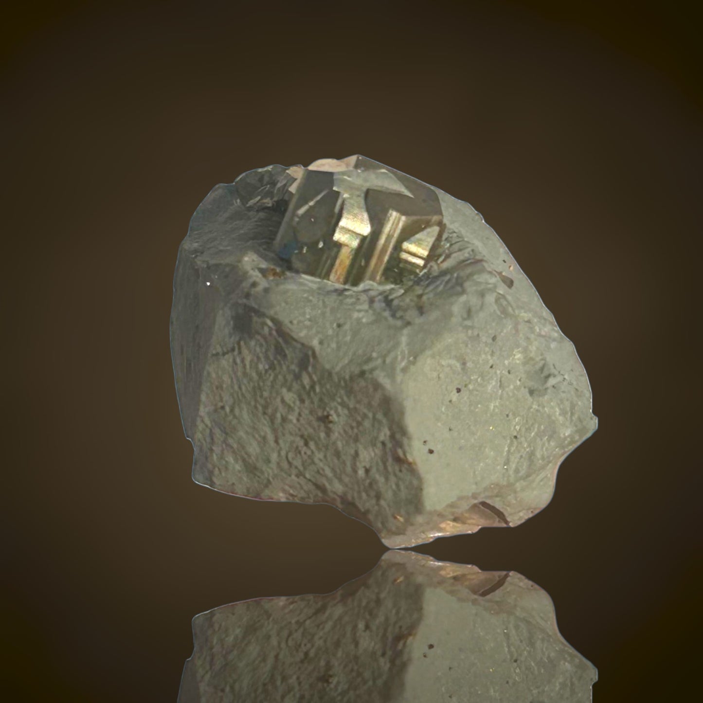 Pyrite "iron cross" - Vlotho, NRW 🇩🇪