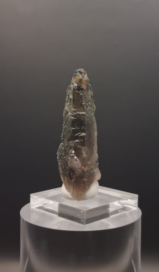 Rauchquarz mit Ägirineinschlüssen/Smoky Quartz with Aegirine inclusions - Mt Malosa